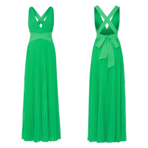 milly oria pleated dress Milly Oria Rainbow Oasis Pleated Dress